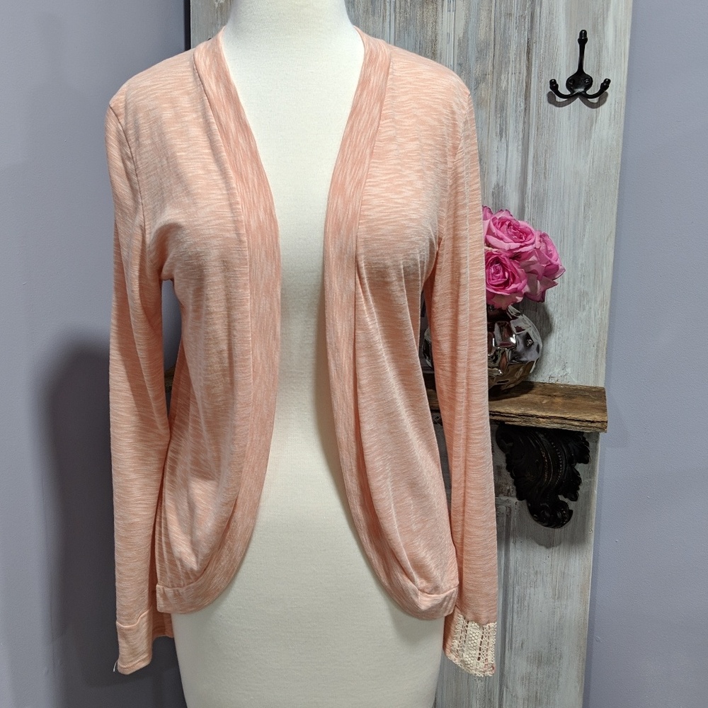 💐SOLD💐Papermoon for stitch fix peach cardigan - Picture 2 of 6